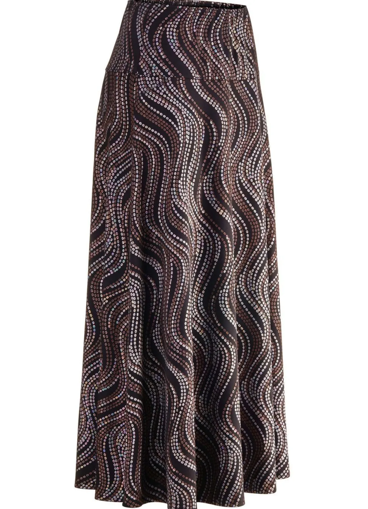 Online BADER Rock mit edel schimmerndem Glanzdruck SCHWARZ-BRAUN-MULTICOLOR