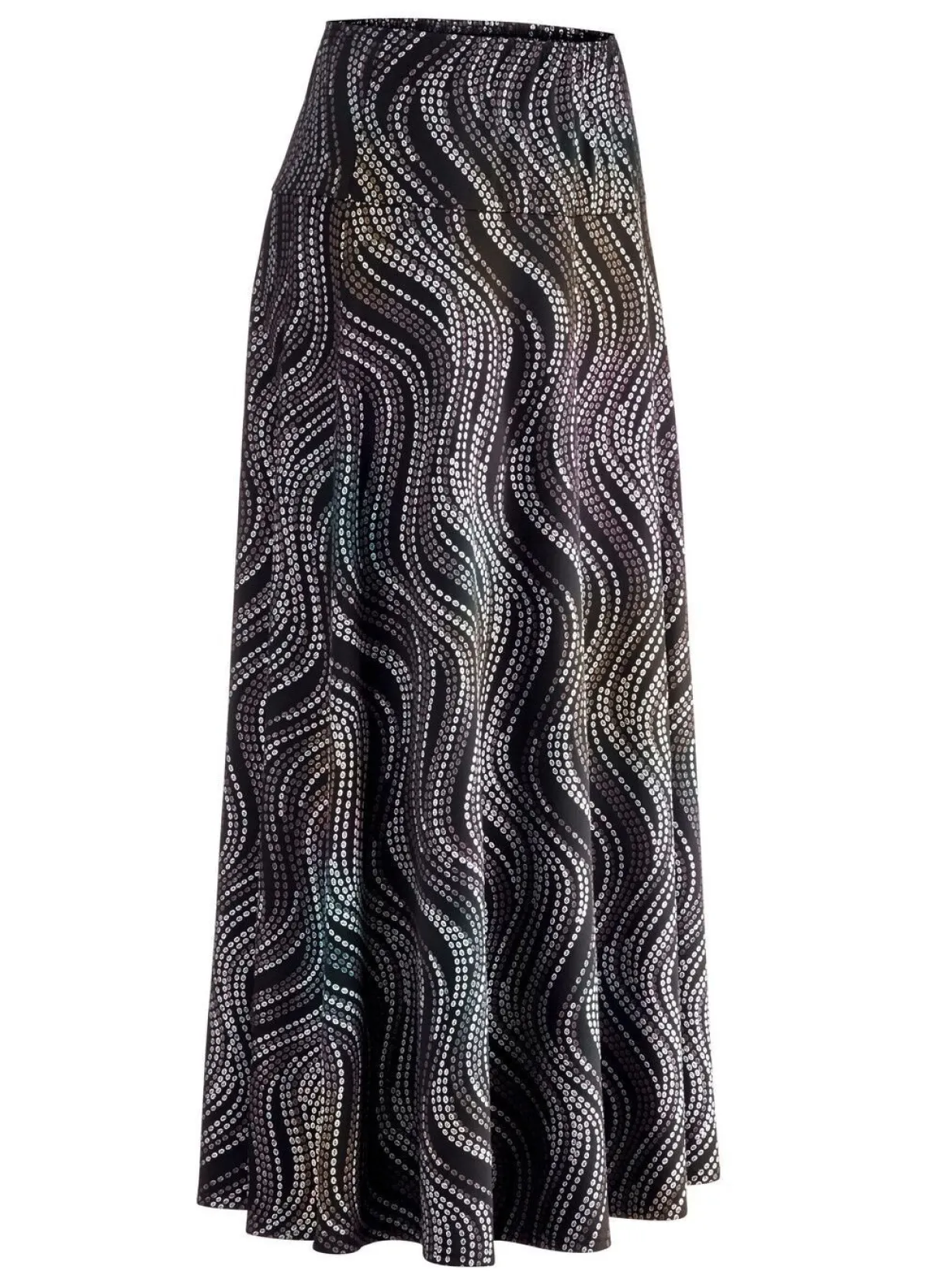 Sale BADER Rock mit edel schimmerndem Glanzdruck SCHWARZ-GRAU-MULTICOLOR