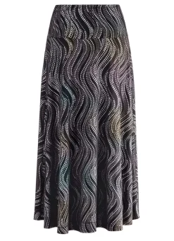 Sale BADER Rock mit edel schimmerndem Glanzdruck SCHWARZ-GRAU-MULTICOLOR