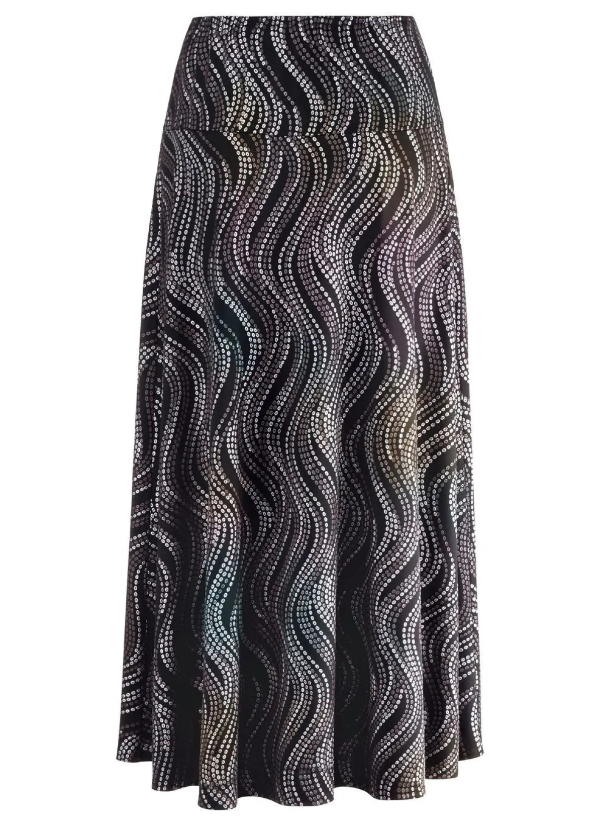 Sale BADER Rock mit edel schimmerndem Glanzdruck SCHWARZ-GRAU-MULTICOLOR