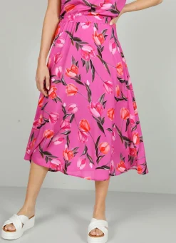 Sale BADER Rock mit floraler Dessinierung PINK-GRÜN