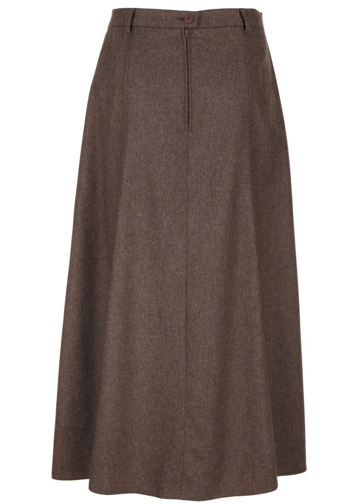 Hot BADER Rock mit schmückender Zierknopfblende TAUPE