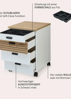 Discount BADER Rollcontainer weiß-artisan