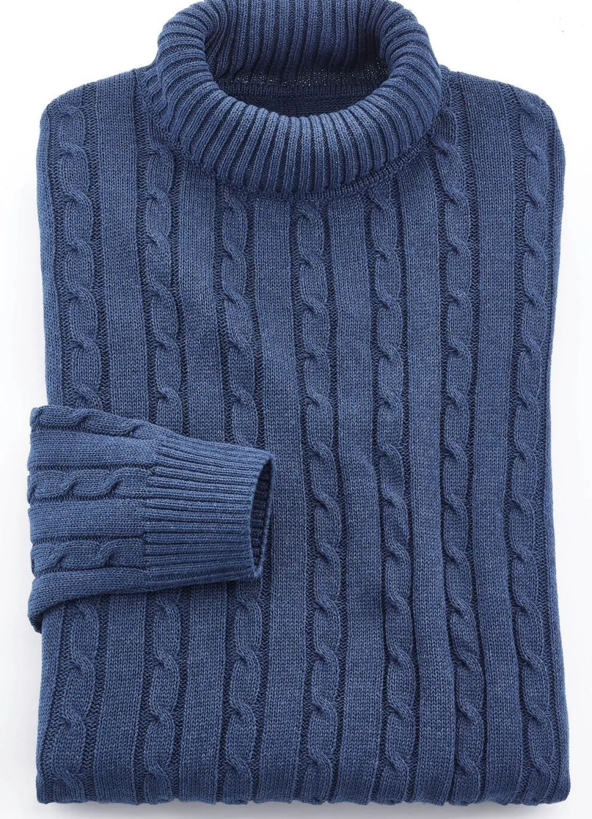 BADER Rollkragenpullover in 5 Farben JEANSBLAU