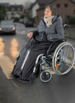 Online BADER Rollstuhl-Wärmesack hält trocken und warm bei Schmuddelwetter SCHWARZ