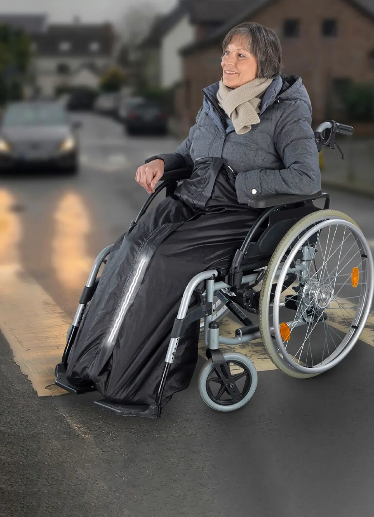 Online BADER Rollstuhl-Wärmesack hält trocken und warm bei Schmuddelwetter SCHWARZ