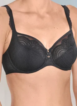 Online ROSA FAIA Bügel-BH mit hübscher Elastikspitze SCHWARZ