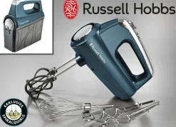 Best BADER Russell Hobbs Handmixer mit spiralförmigen Helix-Quirlen SAPHIRBLAU