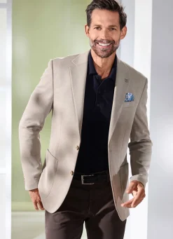 Discount BADER Sakko mit Stretch-Funktion BEIGE MELIERT