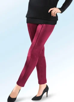 Sale BADER Samtweiche Hose KIRSCHROT