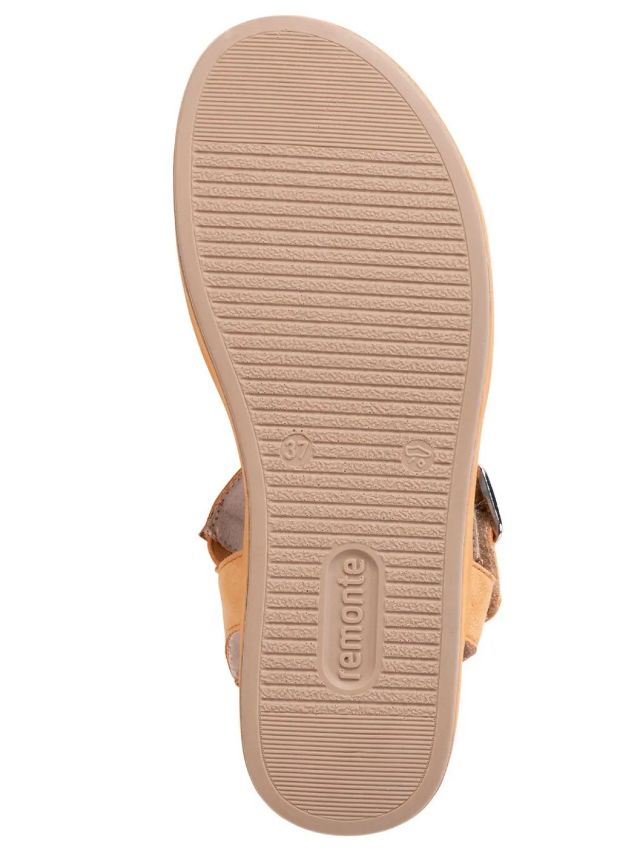 Hot Remonte Sandale aus Samtveloursleder MANDARINE