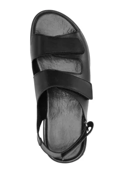Best BADER Sandale mit drei verstellbaren Klettspangen SCHWARZ