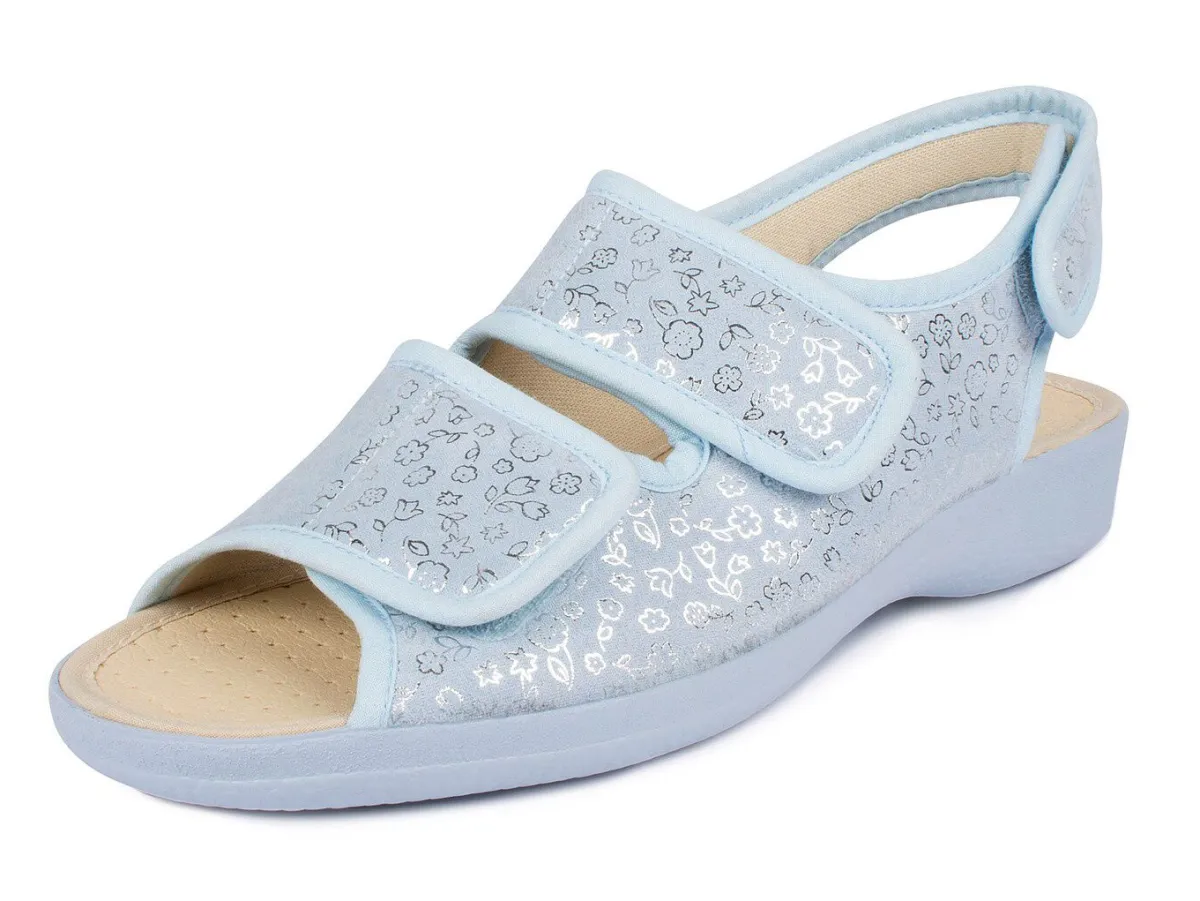 Clearance AEROSOFT Sandalette mit Klettverschlüssen HELLBLAU