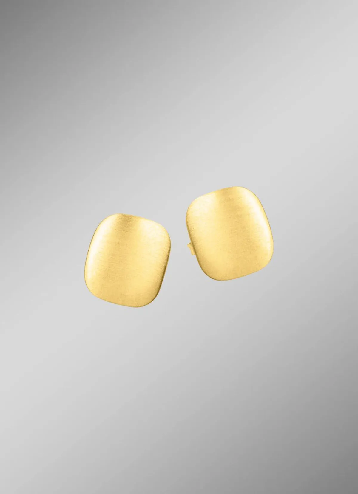 Best BADER Satinierte Ohrstecker aus Gold