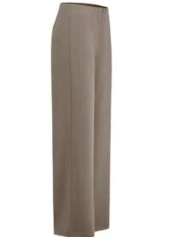 Hot KLAUS MODELLE MADE IN GERMANY Schicke Hose in bequemer Weite TAUPE MELIERT