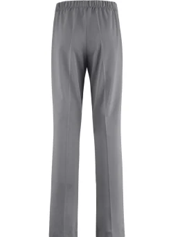 Outlet KLAUS MODELLE MADE IN GERMANY Schicke Hose mit ausgestellter Fußweite MITTELGRAU