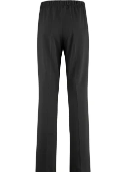 KLAUS MODELLE MADE IN GERMANY Schicke Hose mit ausgestellter Fußweite SCHWARZ