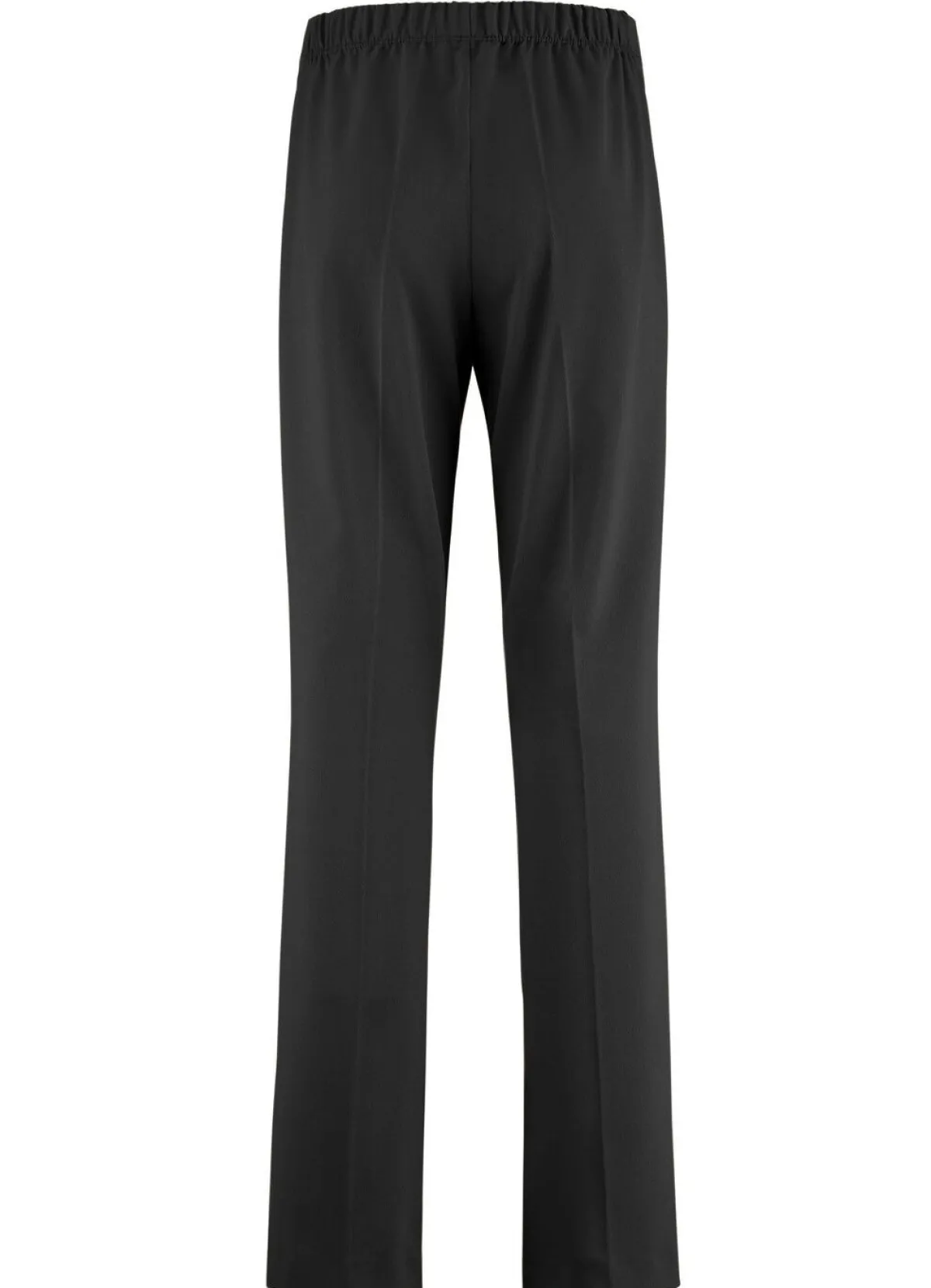 KLAUS MODELLE MADE IN GERMANY Schicke Hose mit ausgestellter Fußweite SCHWARZ