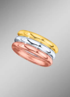 BADER Schicker Damenring in Tricolor