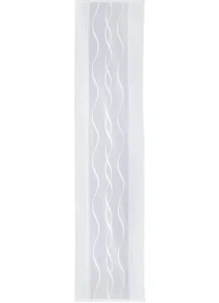 Clearance BADER Schiebegardine Welle mit geradem Abschluss WEISS