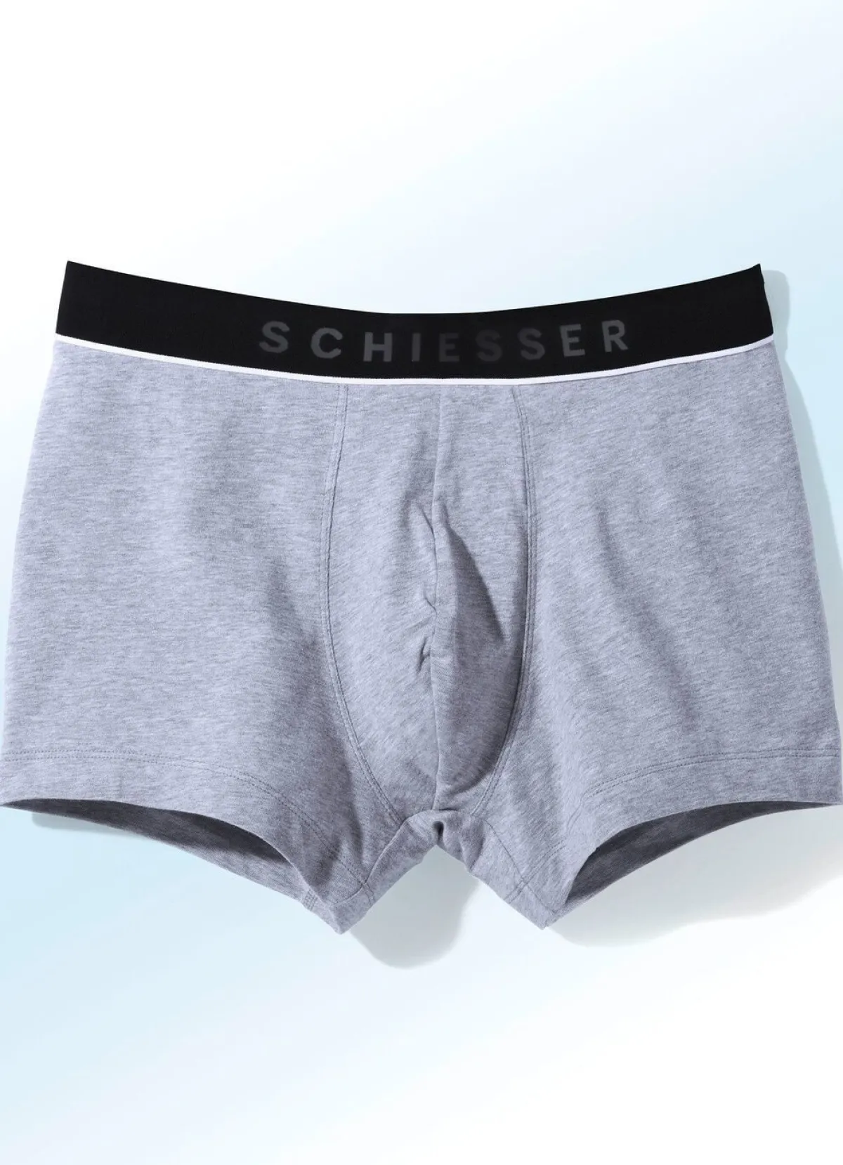 Clearance SCHIESSER Dreierpack Pants mit Elastikbund 1X MARINE, 1X ROT, 1X GRAU MELIERT