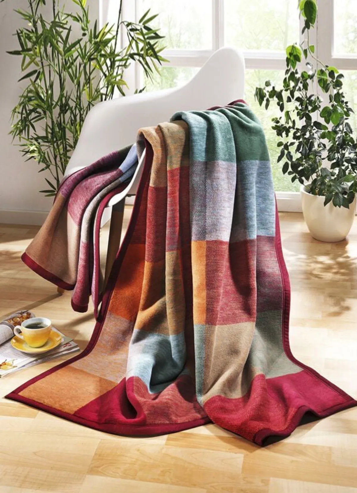 Outlet BORBO Schlafdecke aus 100% Baumwolle MULTICOLOR