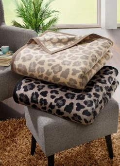 Sale BADER Schlafdecke mit Veloursbandeinfassung BEIGE-BRAUN