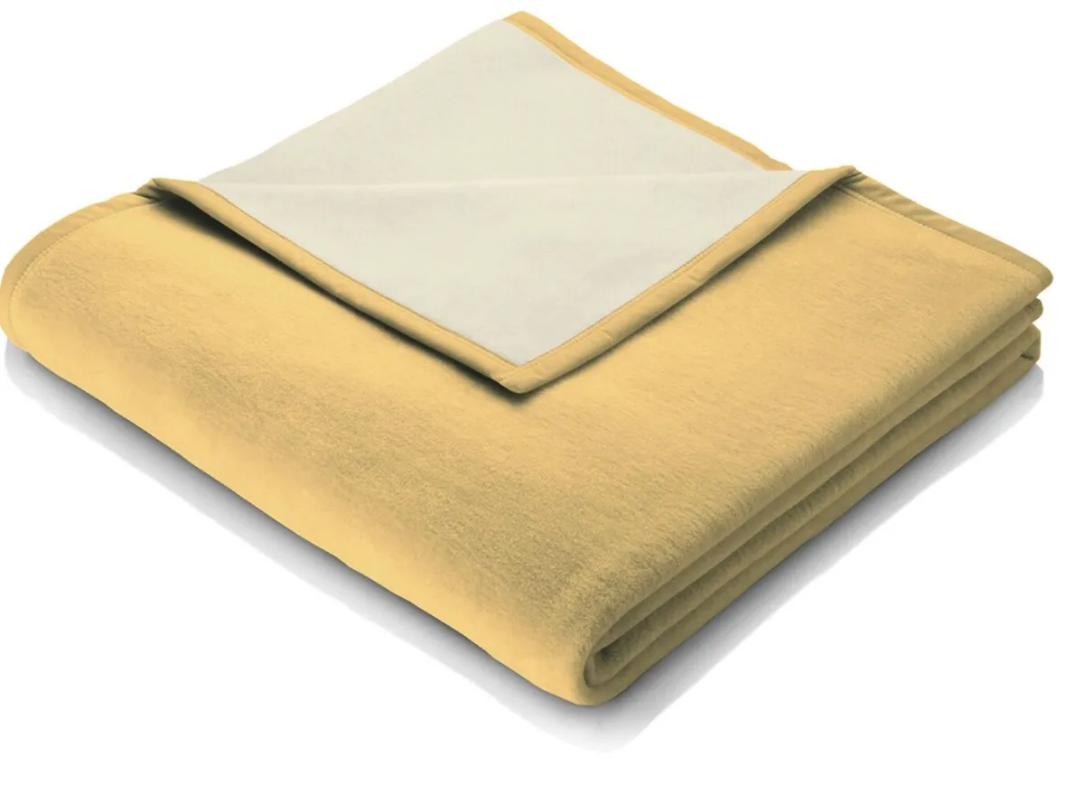 Discount BADER Schlafdecke mit Veloursbandeinfassung GOLD