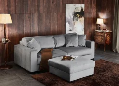 Hot BADER Schlafsofa mit bequemer Schaumstoffpolsterung GRAU