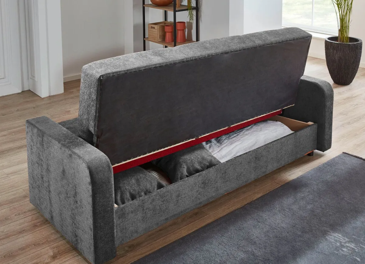 Online BADER Schlafsofa mit Bettkasten ANTHRAZIT