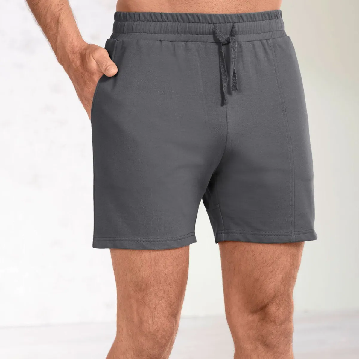 Outlet GLEYMOR Schlaf-und Freizeitshorts aus Heavy Jersey GRAFIT