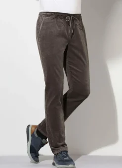 Online BADER Schlupfcordhose mit Gummibund rundum in 3 Farben OLIV