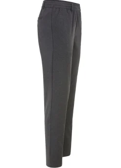 Outlet BADER Schlupfhose mit Gummibund in 3 Farben ANTHRAZIT MELIERT