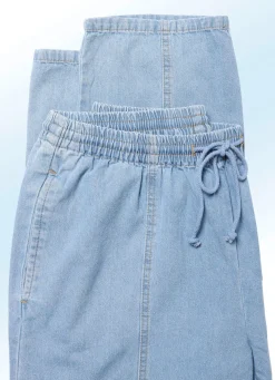 Hot BADER Schlupfjeans mit Gummibund und Kordelzug in 4 Farben HELLBLAU