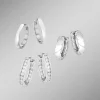 New BADER Schmuckset, 3-teilig, aus drei Paar Creolen