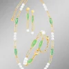 Clearance BADER Schmuckset, 3-teilig, aus Messing mit Kristallsteinen