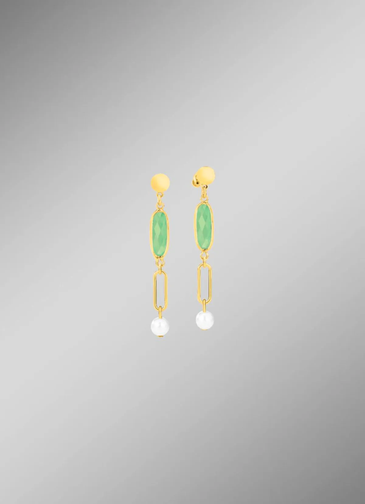 Clearance BADER Schmuckset, 3-teilig, aus Messing mit Kristallsteinen