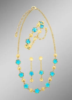 Sale BADER Schmuckset, 3-teilig, im Blumendesign
