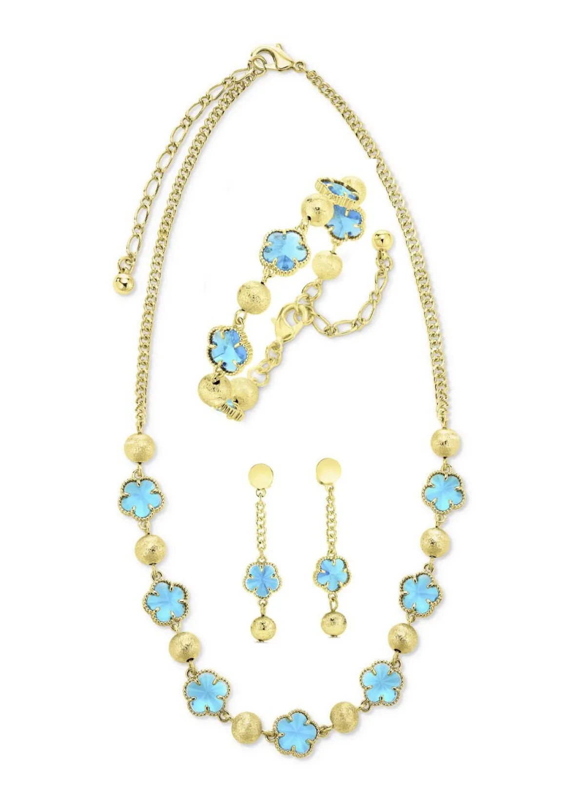 Sale BADER Schmuckset, 3-teilig, im Blumendesign