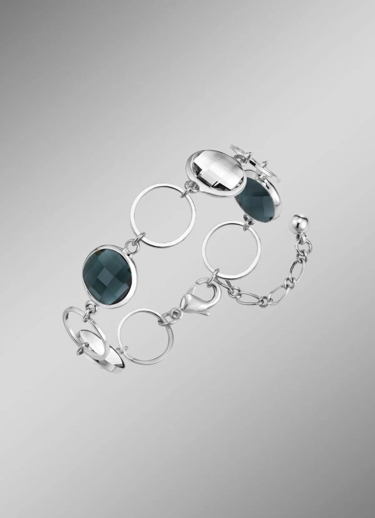 Outlet BADER Schmuckset, 3-teilig, mit Kristallsteinen