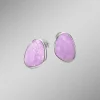 Outlet BADER Schöne Ohrstecker mit echt facettiertem Amethyst