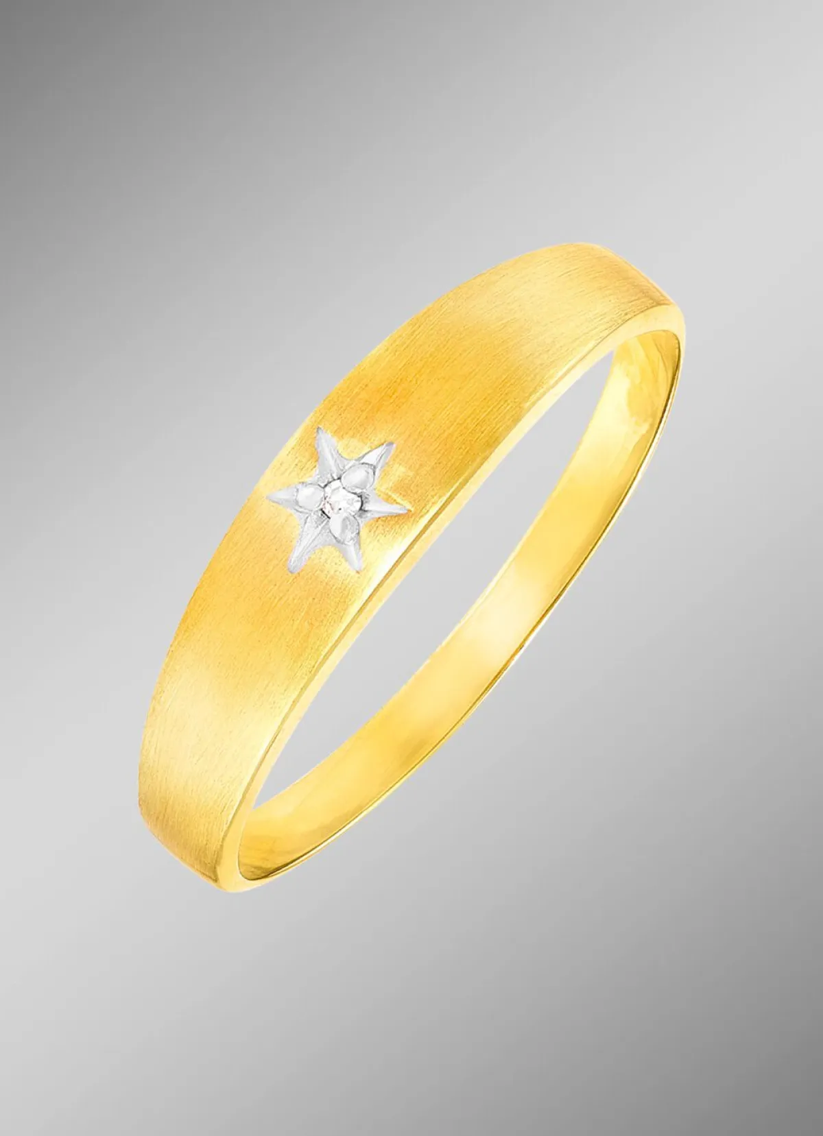 Discount BADER Schöner Damenring in Bicolor mit Diamant