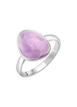 Clearance BADER Schöner Damenring mit echt facettiertem Amethyst