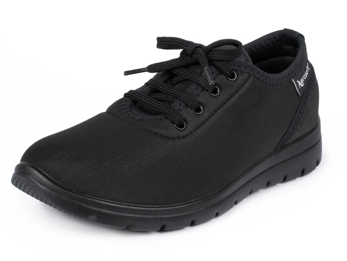Discount BADER Schnürschuh superleicht und flexibel SCHWARZ
