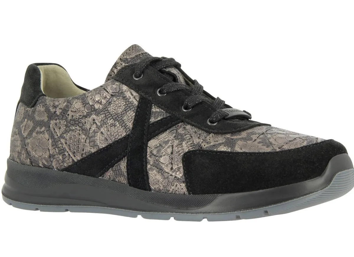 Outlet BADER Schnürschuh von Varomed in extraweiter Passform SCHWARZ-BRONZE
