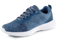 Best BADER Schnür-Sneaker aus effektvoll strukturiertem Textilmaterial JEANSBLAU