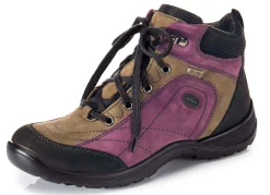 Online BADER Schnür-Stiefelette in interessanter Farbkombination VIOLA-KHAKI-SCHWARZ