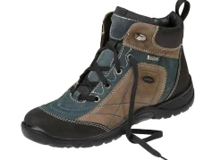 Online BADER Schnür-Stiefelette in interessanter Farbkombination KHAKI-PETROL-SCHWARZ