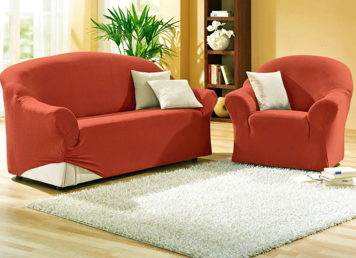 Discount BADER Schützende Stretchbezüge für Sessel und Sofa TERRA