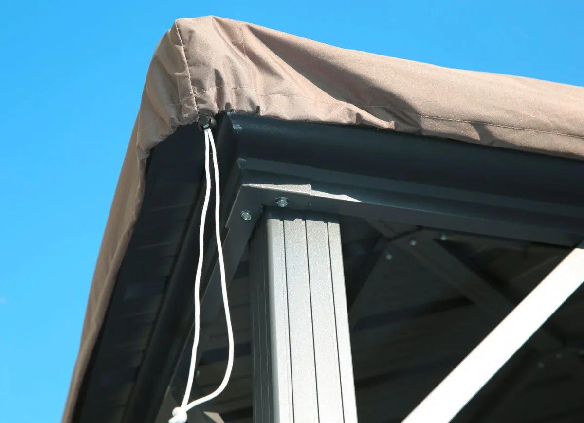 Sale BADER Schutzhaube als Winterabdeckung für Hardtop-Pavillon BEIGE-GRAU
